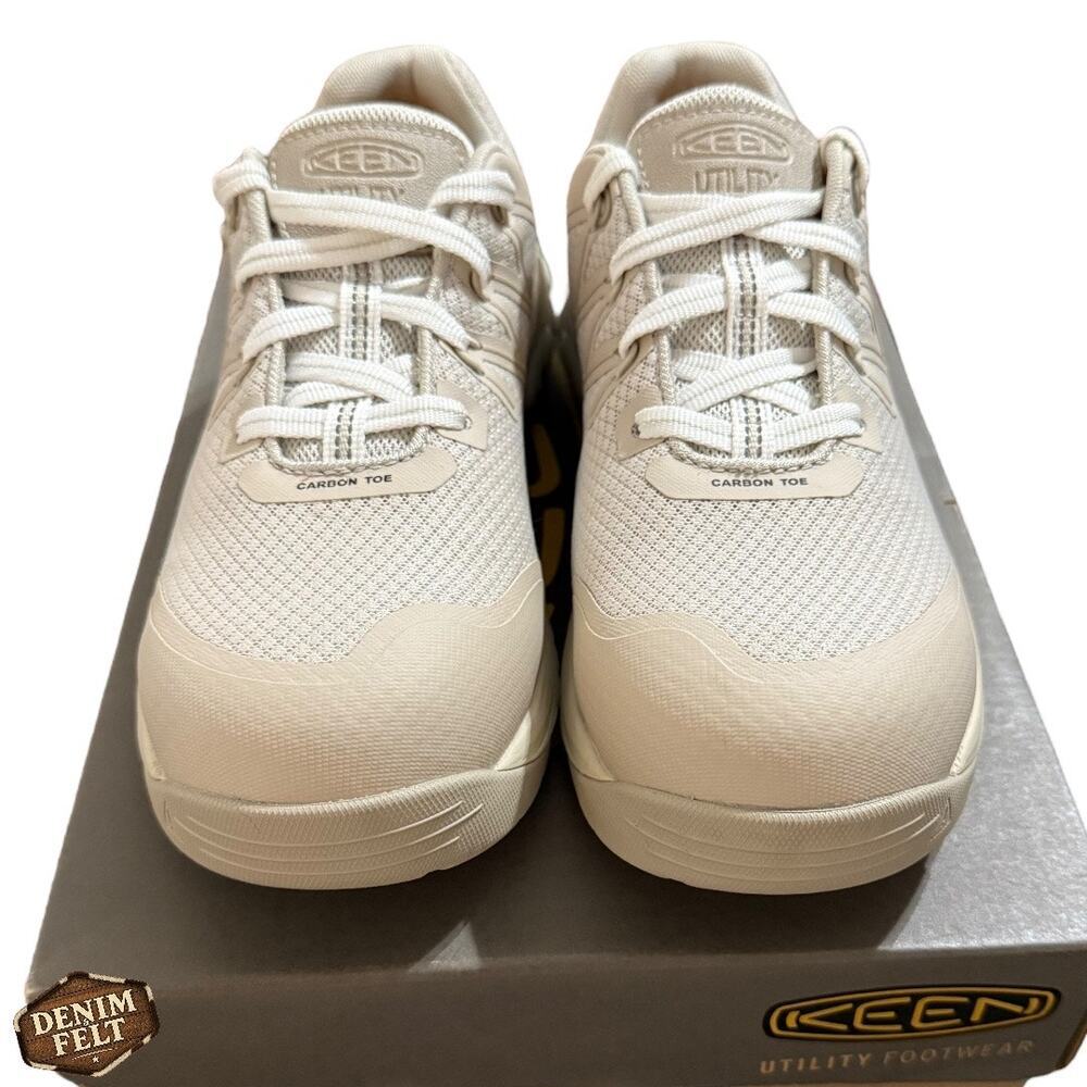 KEEN Utility Dillon Women’s Safety Toe Work Sneakers – Silver Birch – 8.5M NEW - Picture 7 of 15